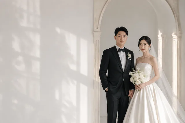AI婚礼产品中的虚构成年新人创作示例
